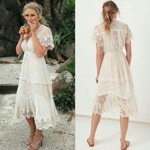 Spell & the Gypsy Maggie Embroidered Midi Dress